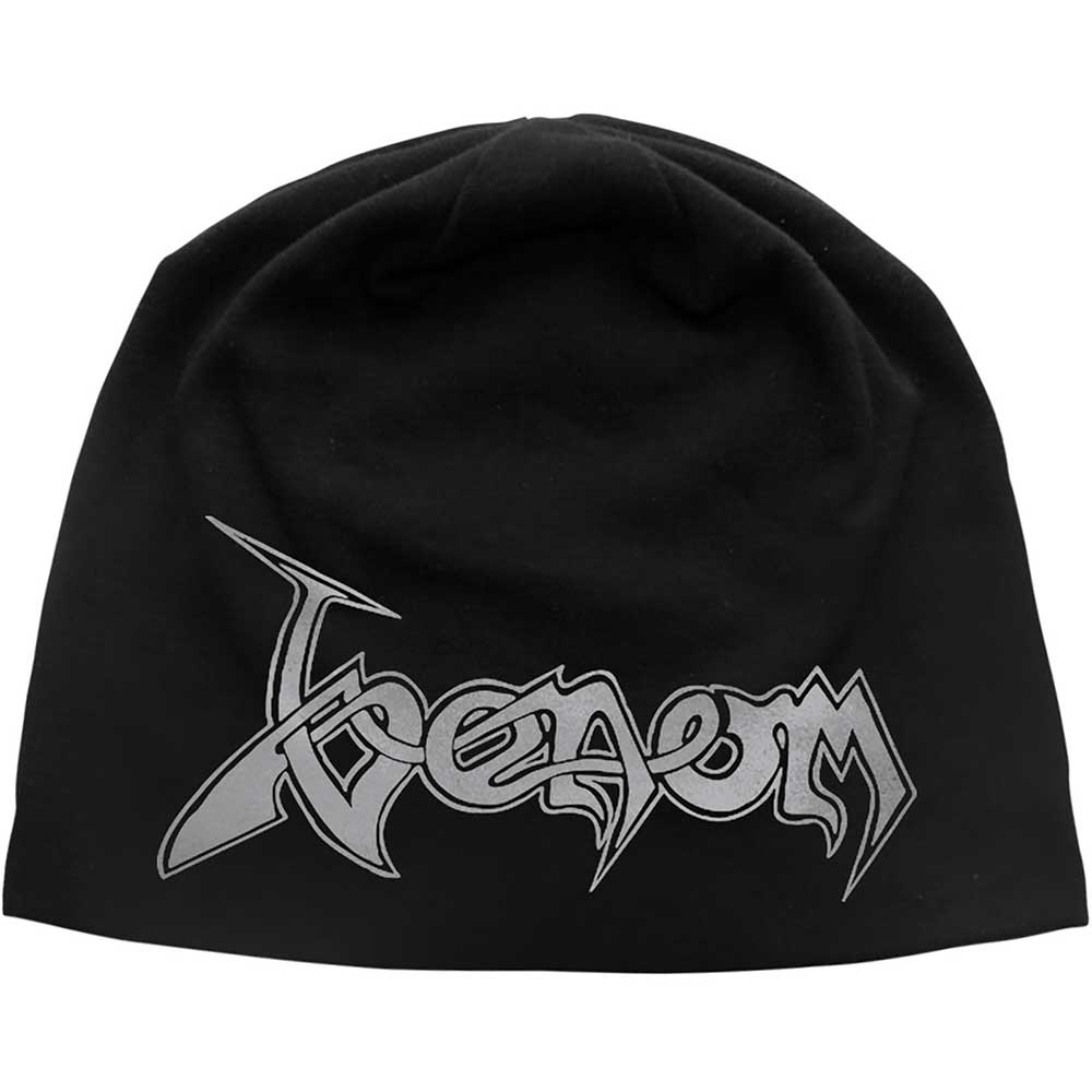 Venom Unisex Beanie Hat: Logo JD Print (Black)