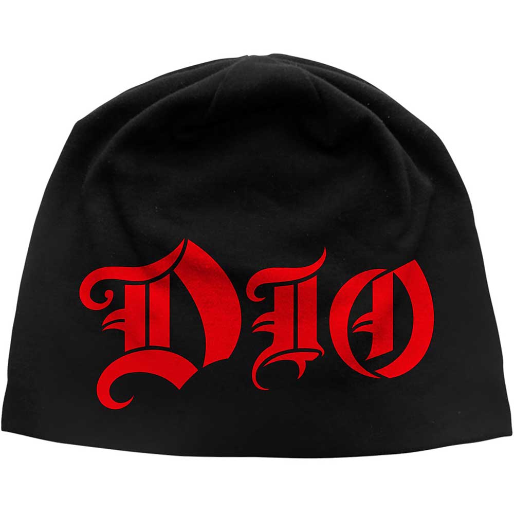 Dio Unisex Beanie Hat: Logo JD Print (Black)