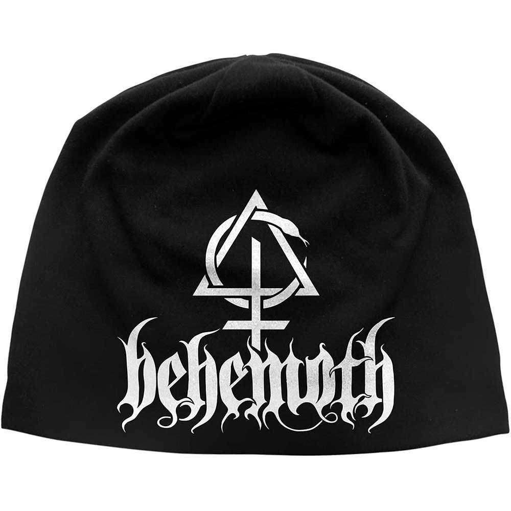 Behemoth Unisex Beanie Hat: Opvs Contra Natvram JD Print (Black)