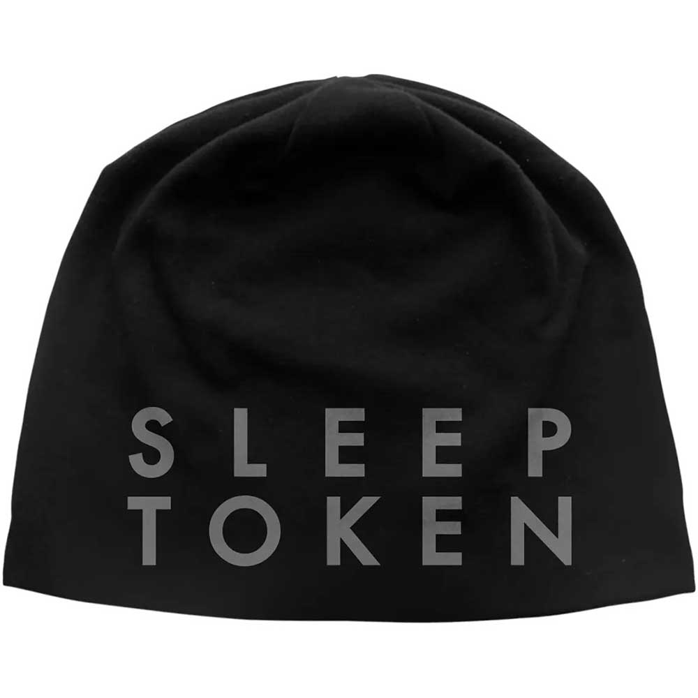 Sleep Token Unisex Beanie Hat: Logo JD Print (Black)