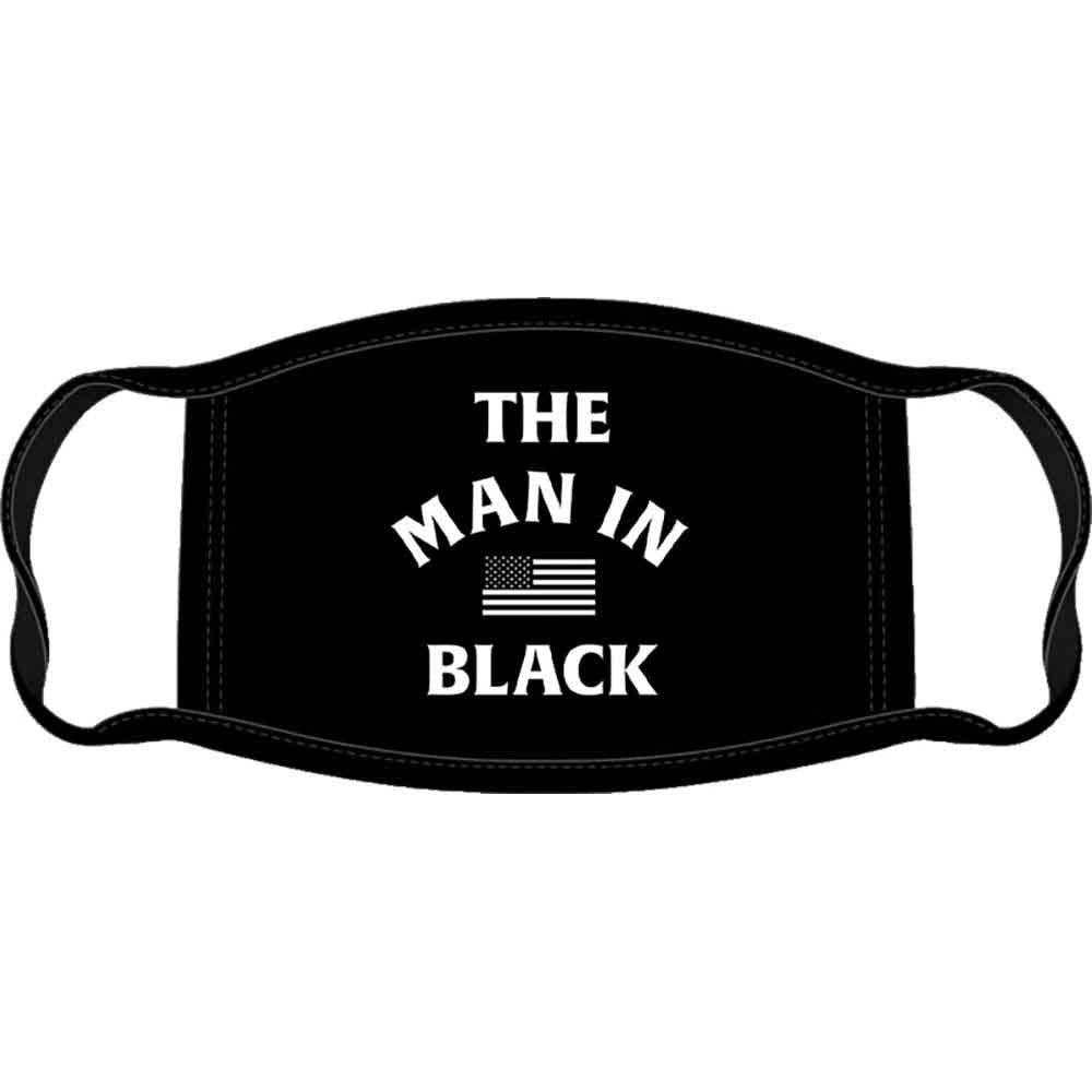 Johnny Cash Face Mask: Man In Black (Black)