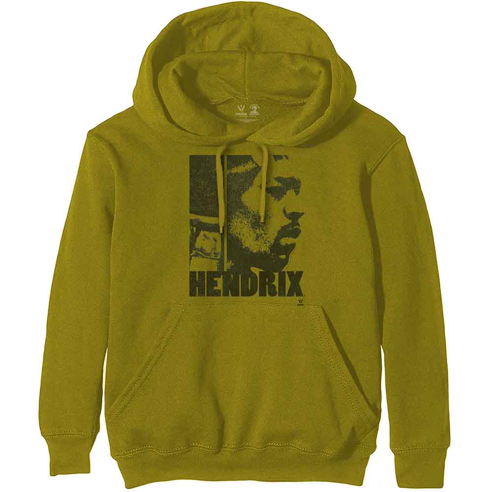 Jimi Hendrix Unisex Pullover Hoodie: Let Me Live (Green)