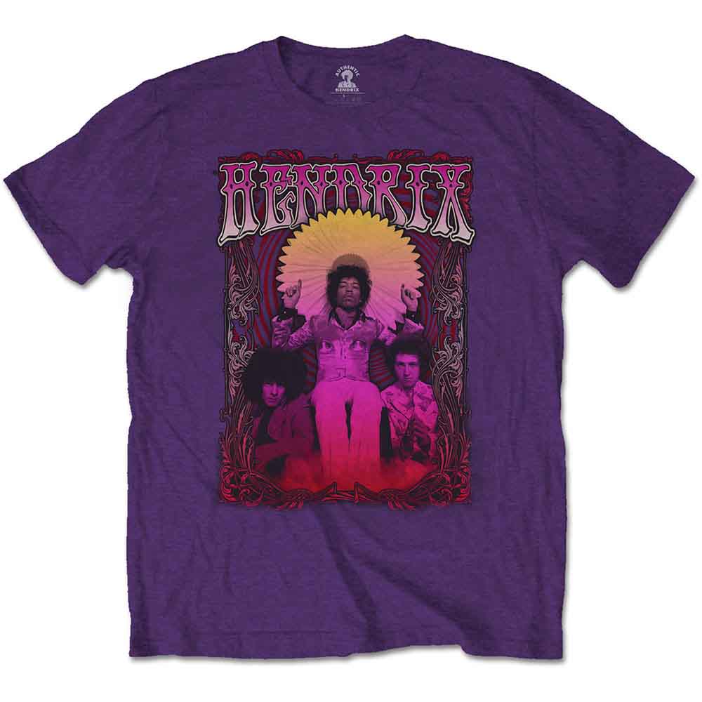 Jimi Hendrix Unisex T-Shirt: Karl Ferris Wheel (Purple)