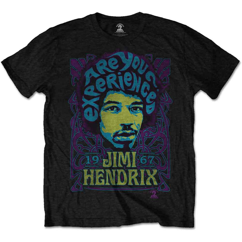 Jimi Hendrix Unisex T-Shirt: Experienced (Black)