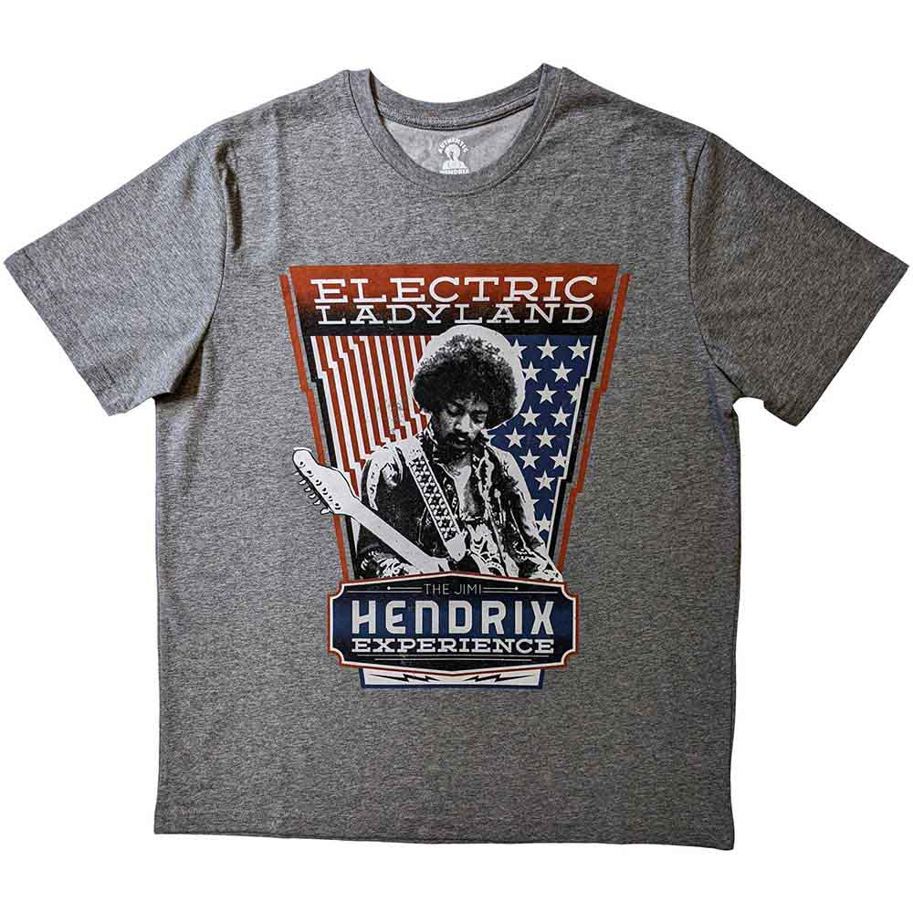 Jimi Hendrix Unisex T-Shirt: Electric Ladyland (Grey)