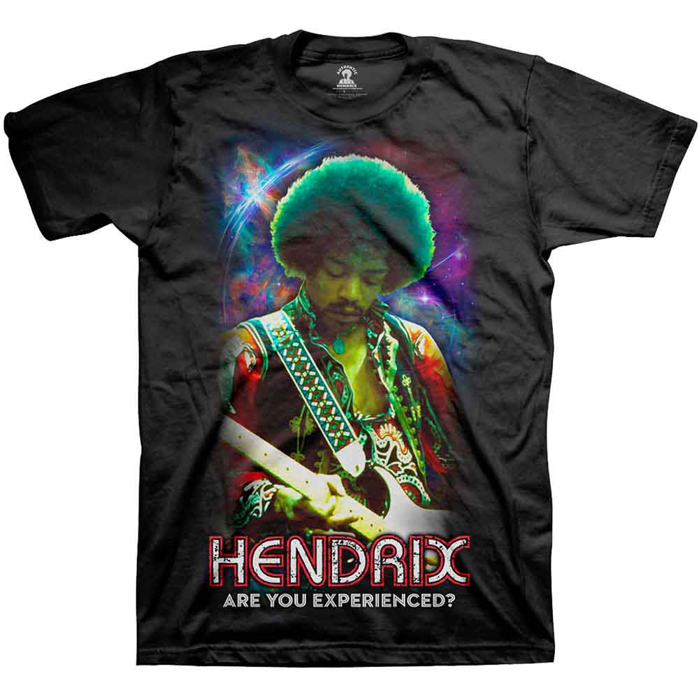 Jimi Hendrix Unisex T-Shirt: Cosmic (Black)