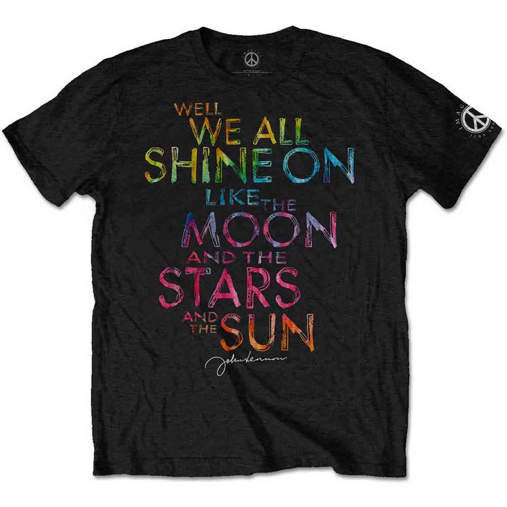 John Lennon Unisex T-Shirt: Shine On (Black)