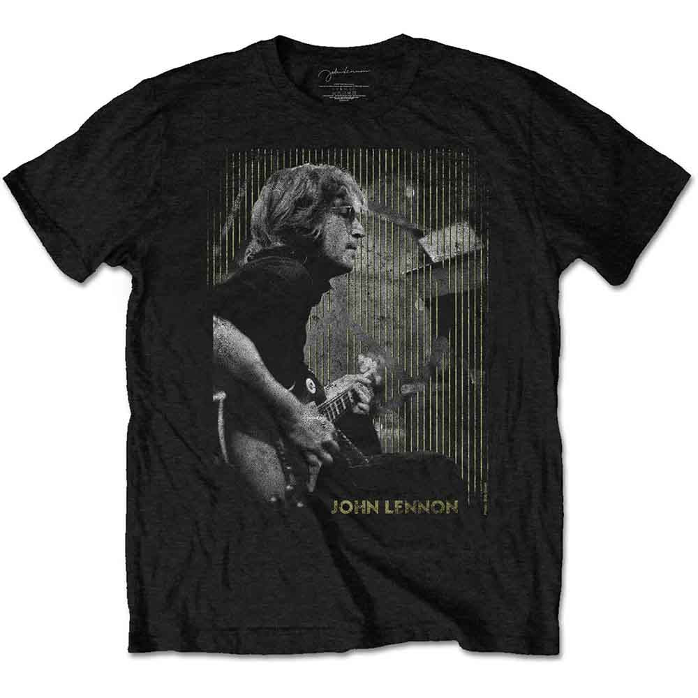 John Lennon Unisex T-Shirt: Gibson (Black)