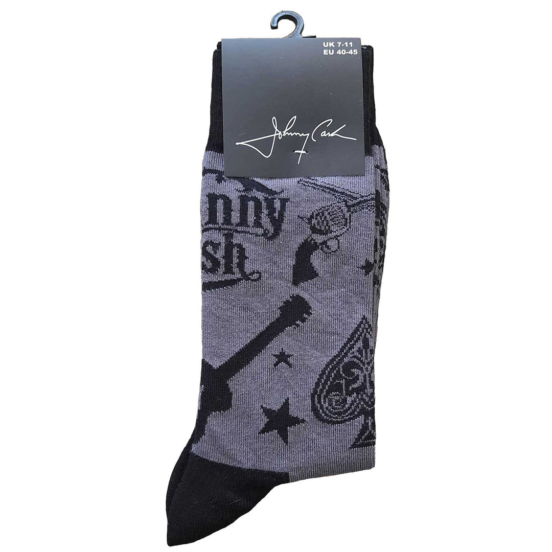 Guitars 'n Guns Unisex Ankle Socks (UK Size 7 - 11) | Johnny Cash