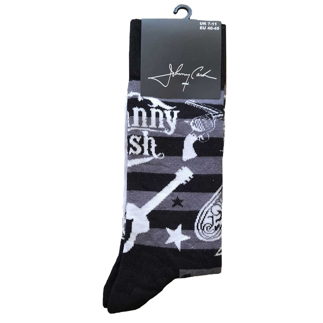 Guitars 'n Guns Unisex Ankle Socks (UK Size 7 - 11) | Johnny Cash