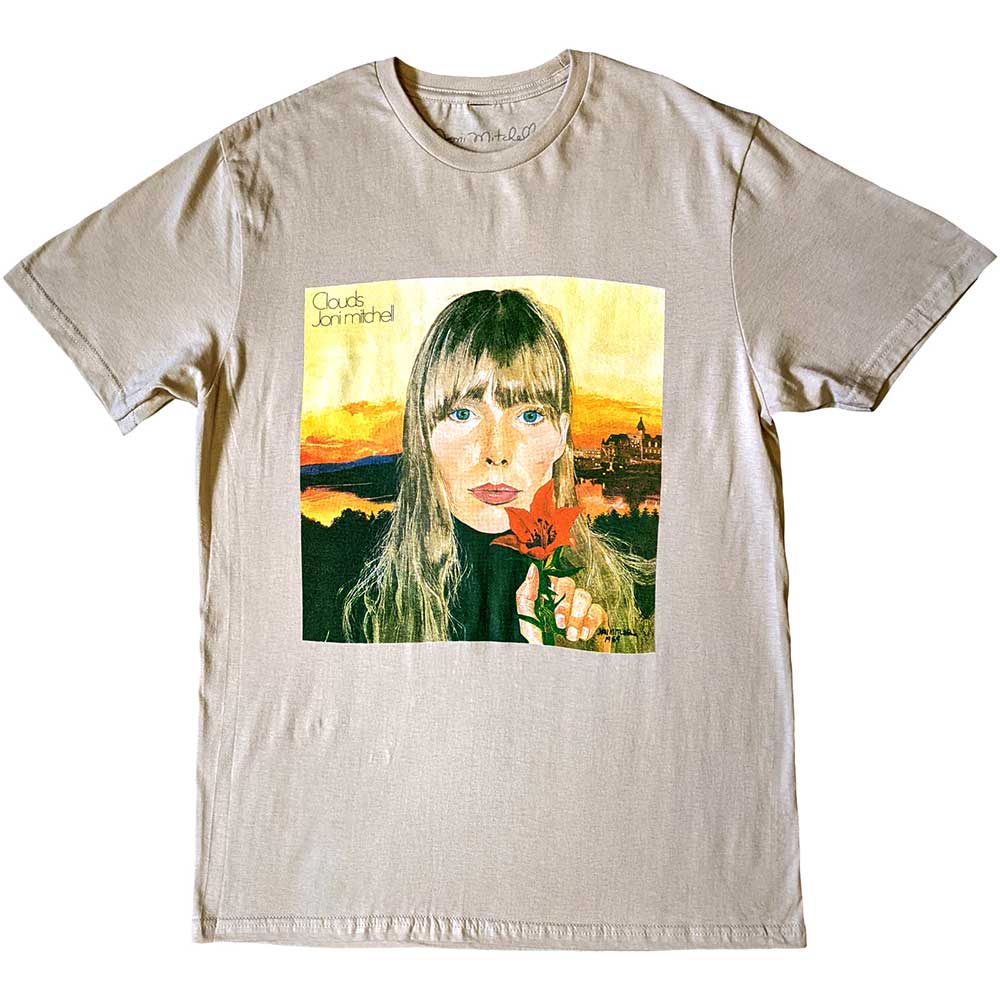 Joni Mitchell Unisex T-Shirt: Clouds (Sand)