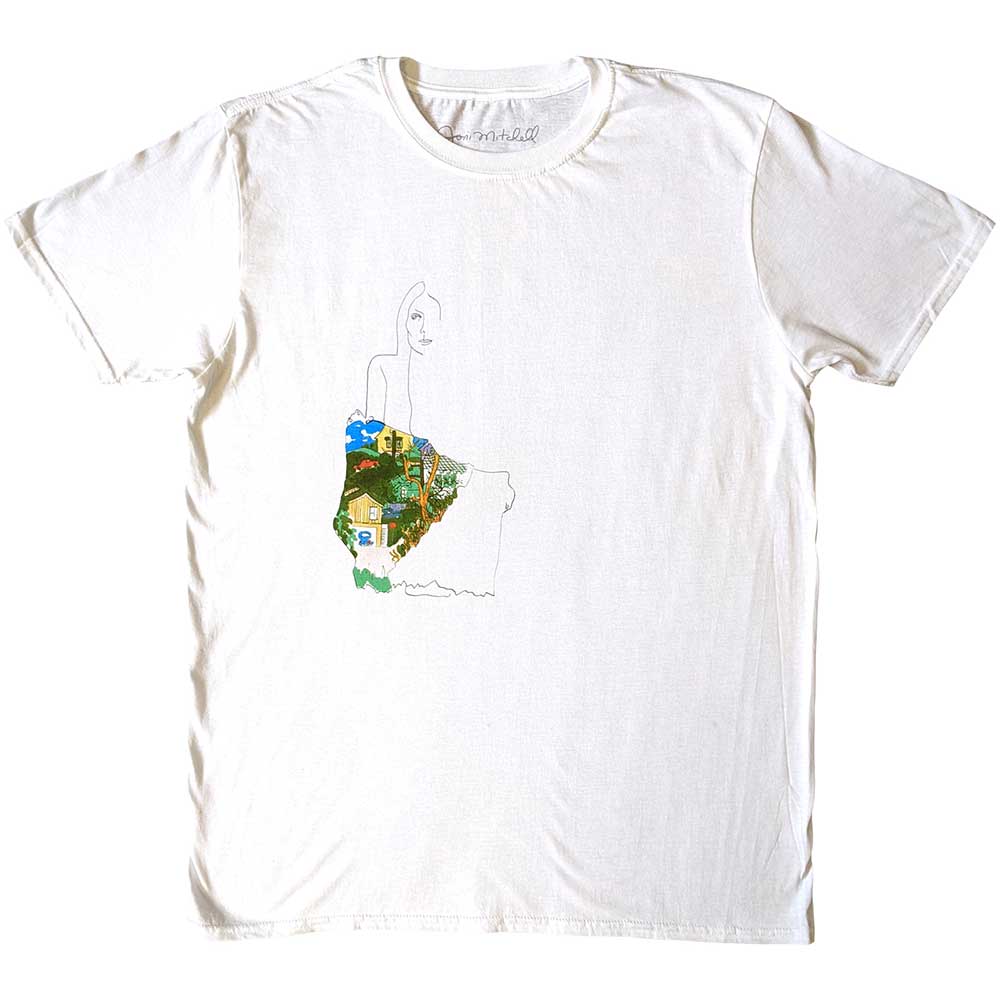 Joni Mitchell Unisex T-Shirt: Ladies Album (White)