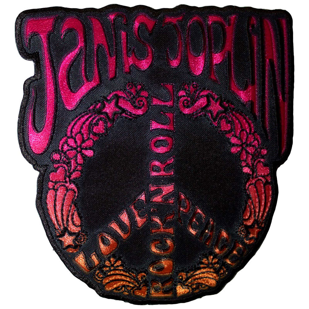 Janis Joplin Standard Patch: Peace Sign