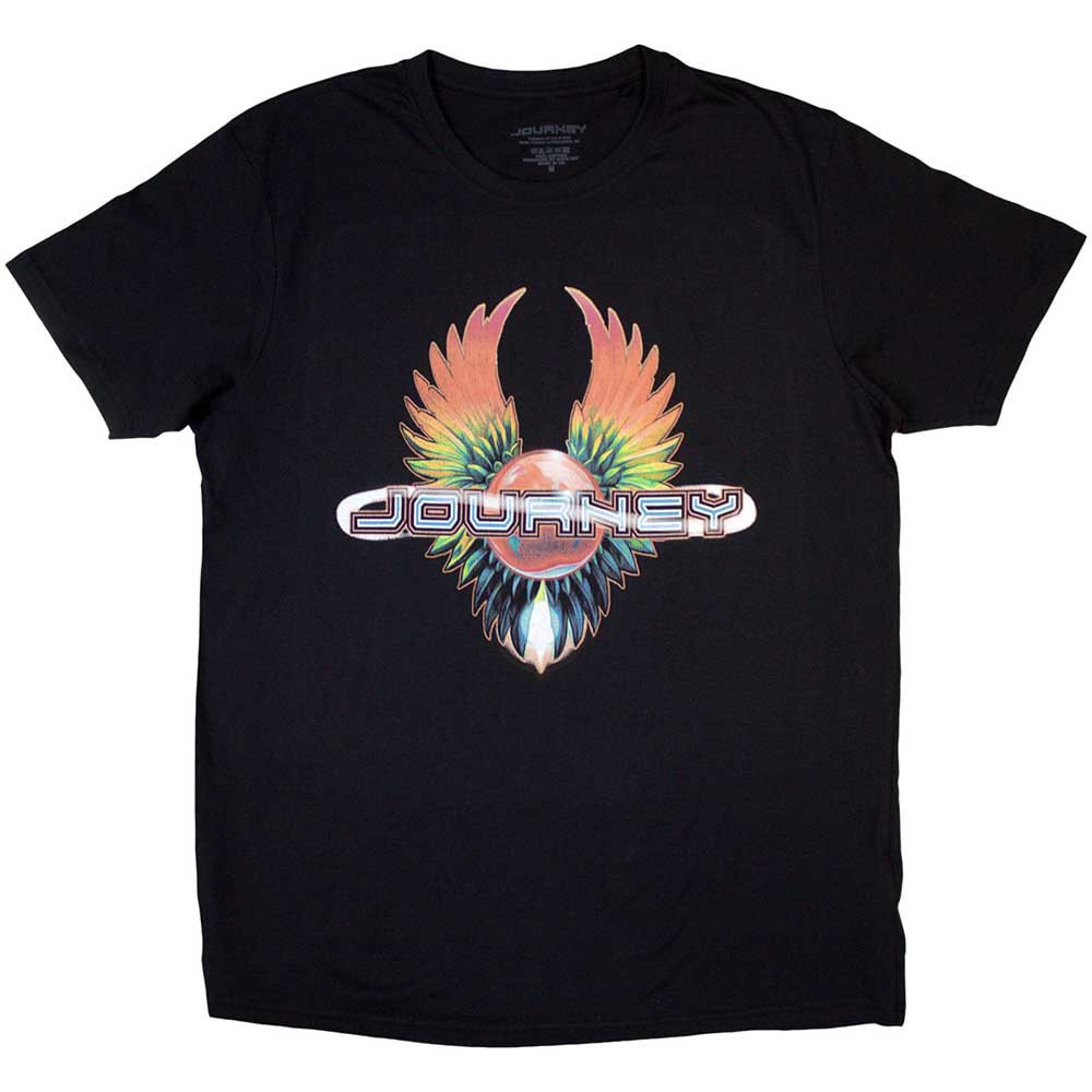 Journey Unisex T-Shirt: Tie-Dye Wings (Black)