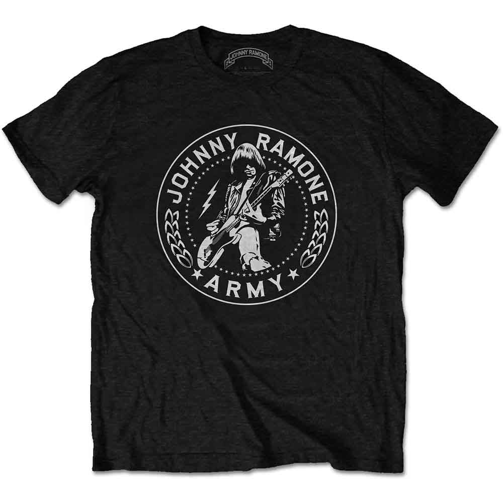 Johnny Ramone Unisex T-Shirt: Army Seal (Black)