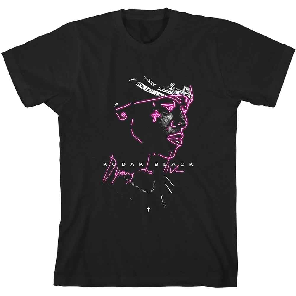 Kodak Black Unisex T-Shirt: Neon Outline (Black)