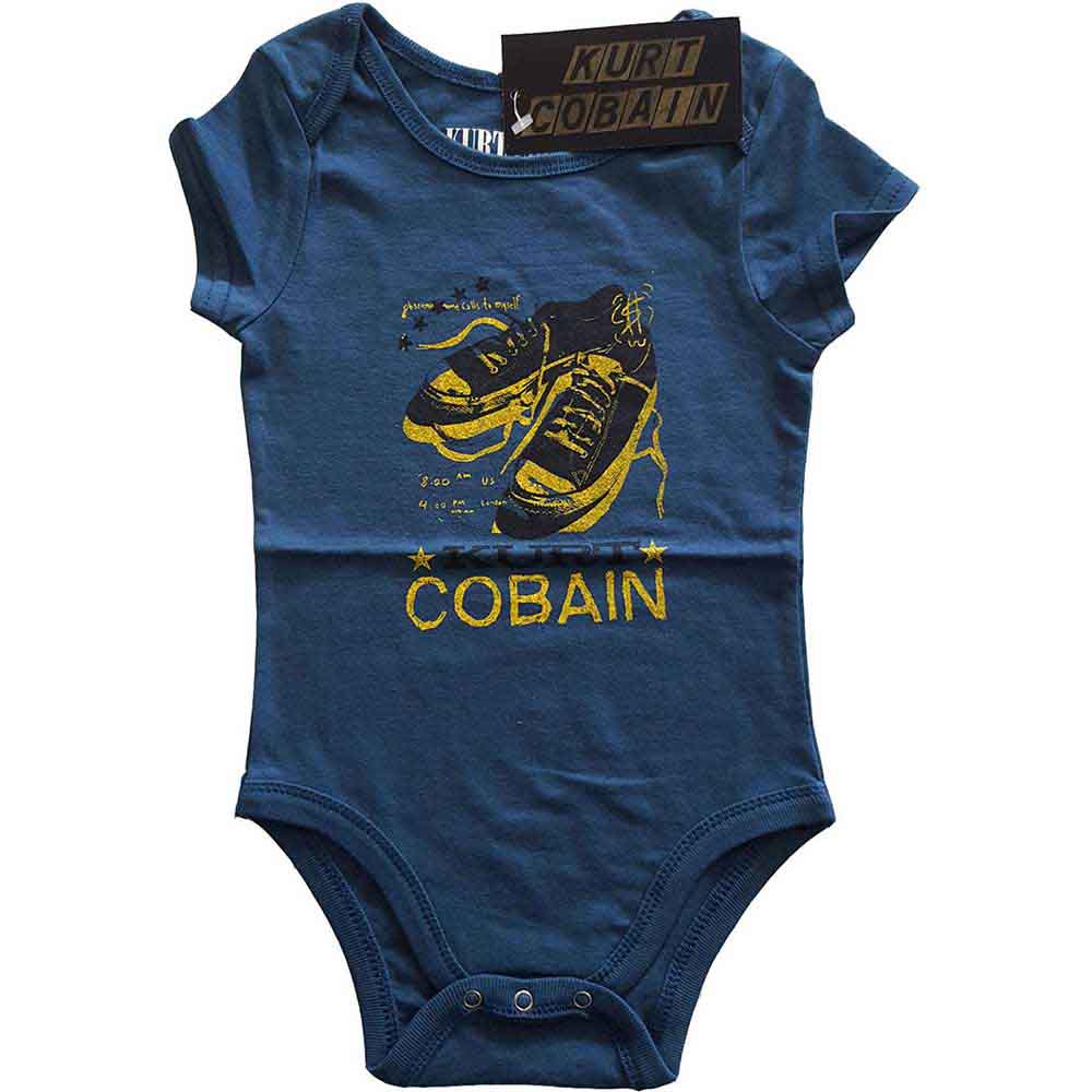 Kurt Cobain Kids Baby Grow: Laces (Navy Blue)