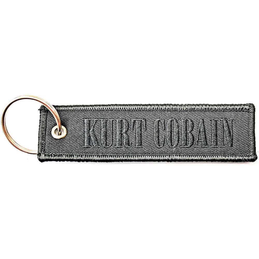 Kurt Cobain Patch Keychain: Logo (Double Sided)