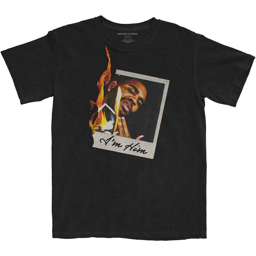 Kevin Gates Unisex T-Shirt: Polaroid Flame (Black)