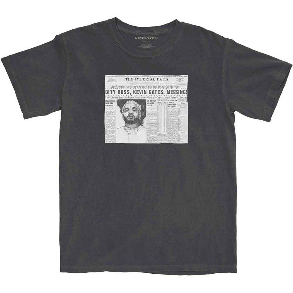 Kevin Gates Unisex T-Shirt: The Paper (Charcoal Grey)