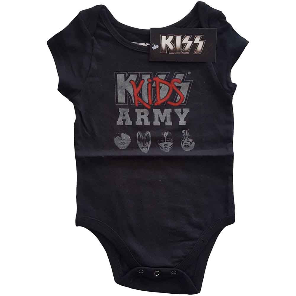 KISS Kids Baby Grow: Army (Black)