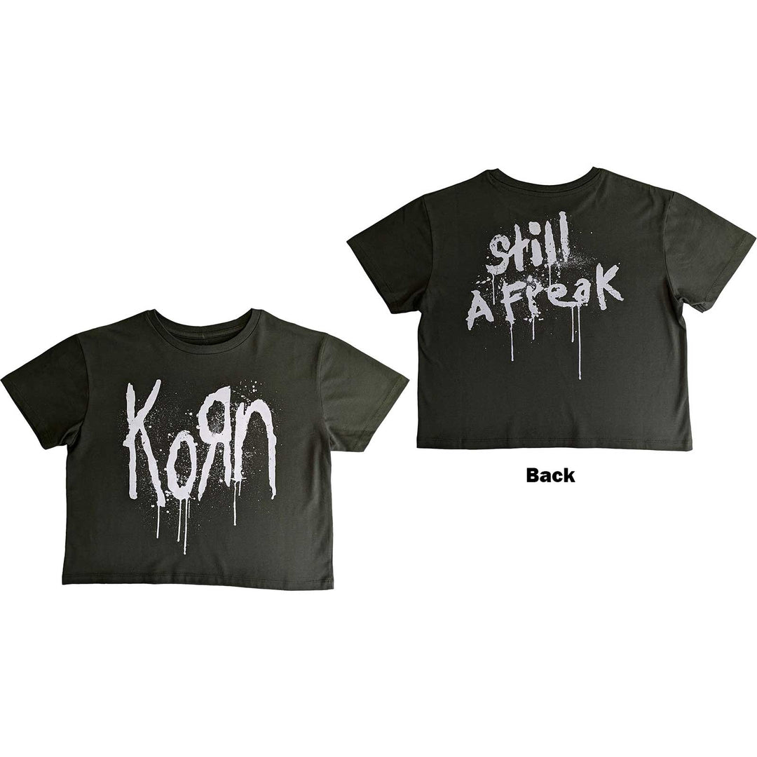 Still A Freak (Back Print) (Limited Edition) Ladies Crop Top | Korn