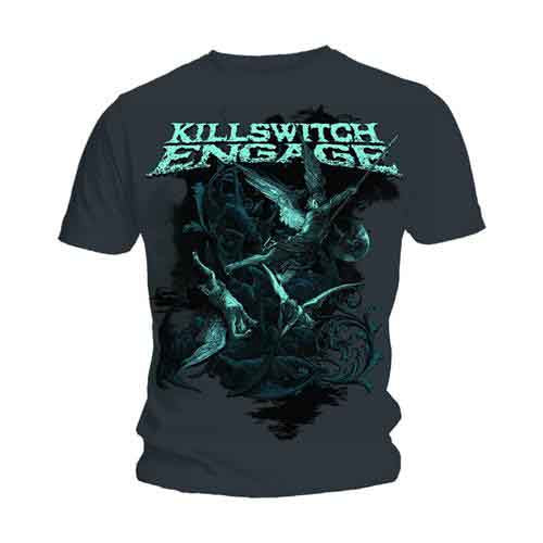 Killswitch Engage Unisex T-Shirt: Engage Battle (Charcoal Grey)