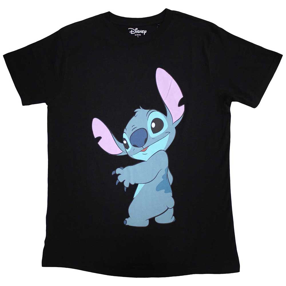 Disney Unisex T-Shirt: Lilo & Stitch Stitch Turn (Black)
