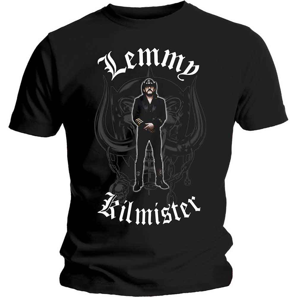 Lemmy Unisex T-Shirt: Memorial Statue (Black)