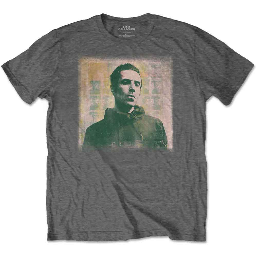 Liam Gallagher Unisex T-Shirt: Monochrome (Charcoal Grey)