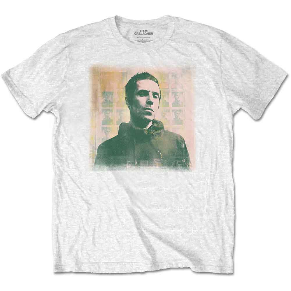 Liam Gallagher Unisex T-Shirt: Monochrome (White)