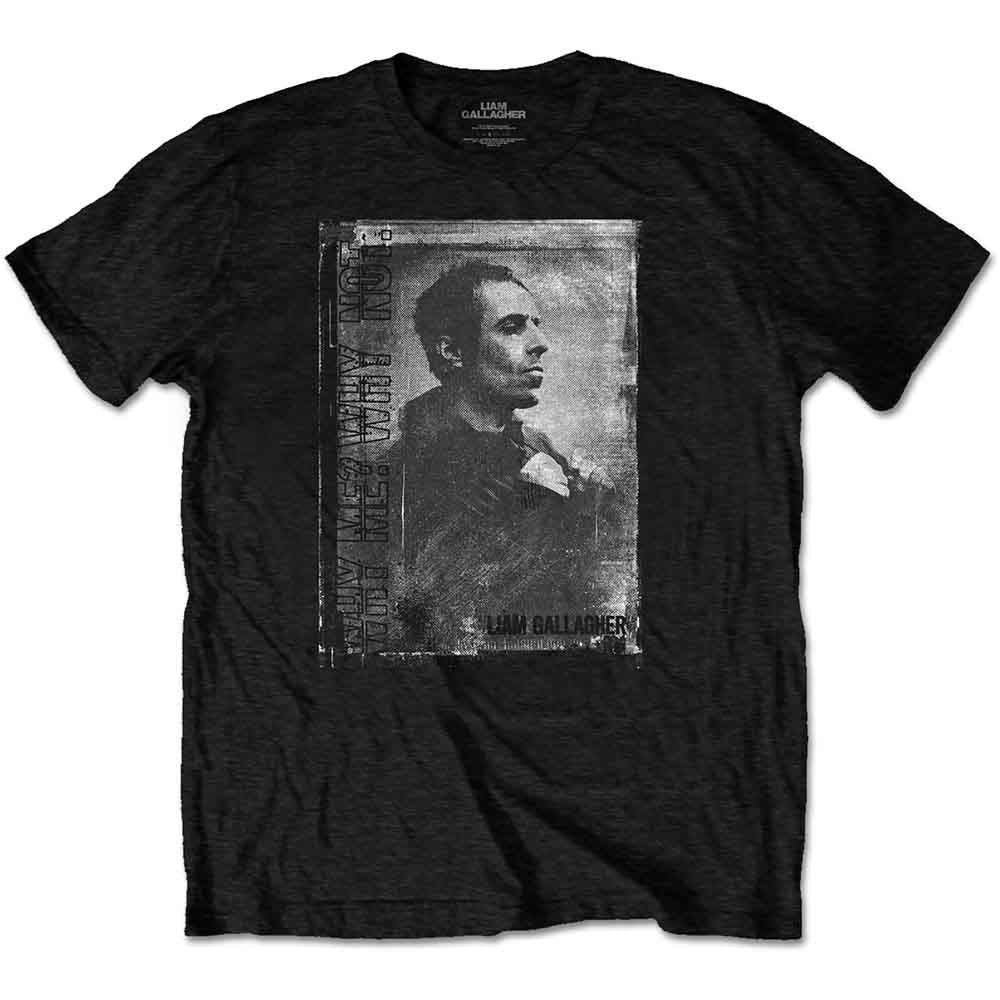 Liam Gallagher Unisex T-Shirt: Monochrome (Black)