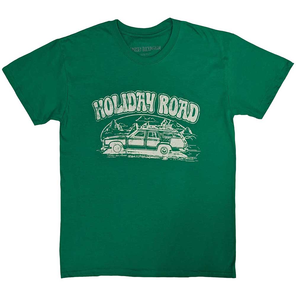 Lindsey Buckingham Unisex T-Shirt: Holiday Road (Green)