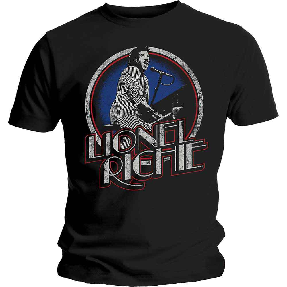 Lionel Richie Unisex T-Shirt: Live (Black)