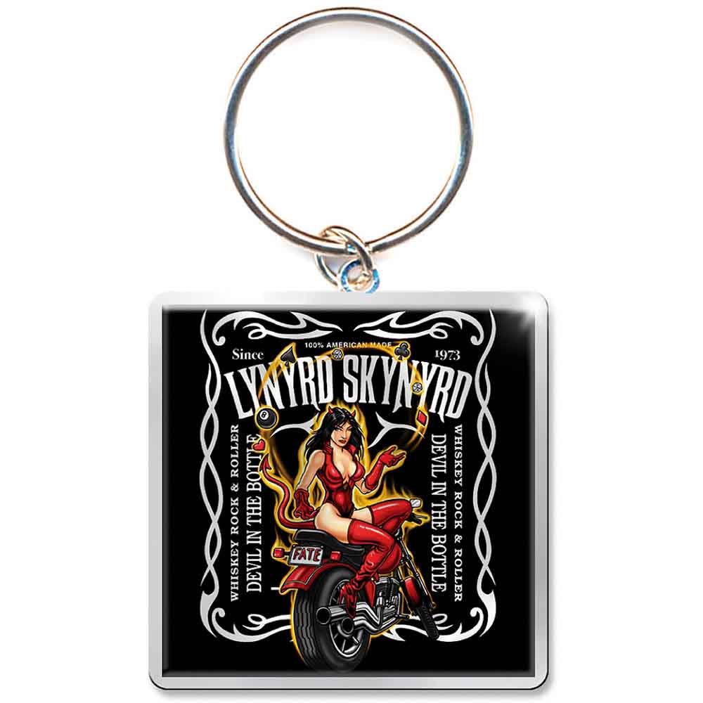 Lynyrd Skynyrd Keychain: Devil In The Bottle (Photo Print)