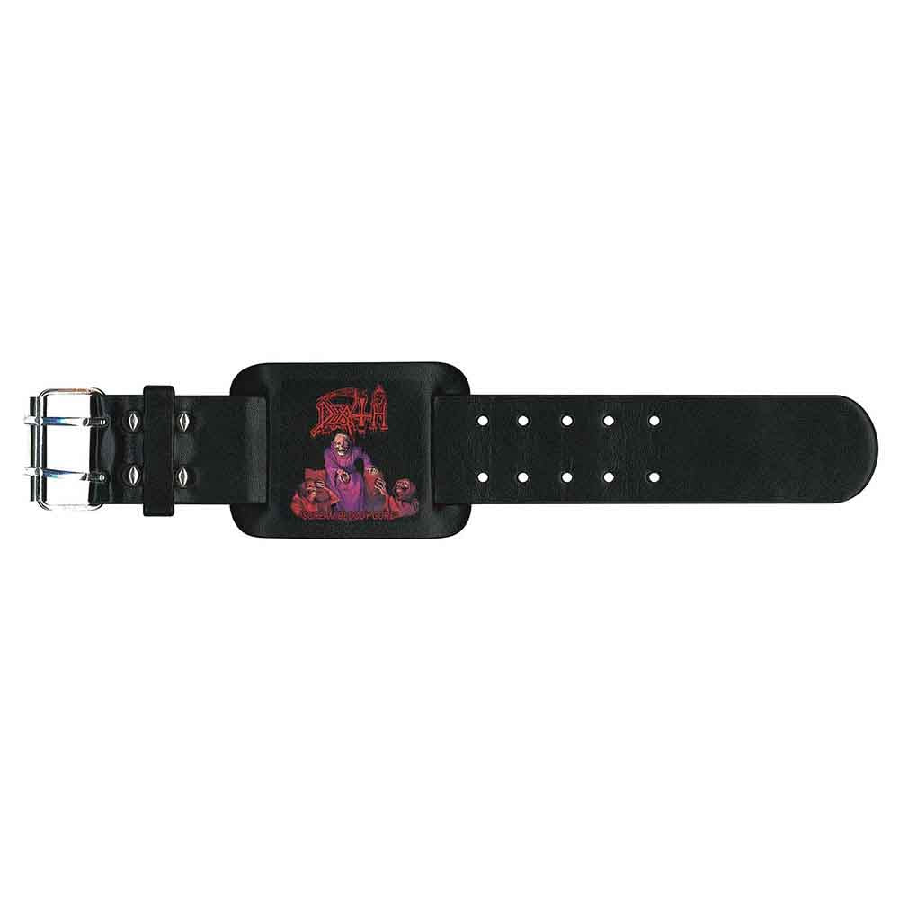 Death Leather Wrist Strap: Scream Bloody Gore