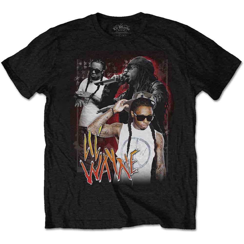 Lil Wayne Unisex T-Shirt: 90s Homage (Black)