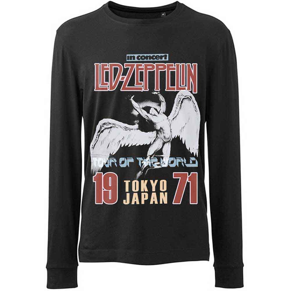 Led Zeppelin Unisex Long Sleeve T-Shirt: Japanese Icarus (Black)