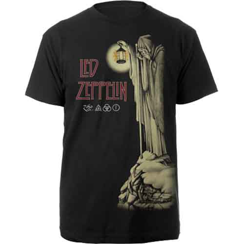 Led Zeppelin Unisex T-Shirt: Hermit (Black)