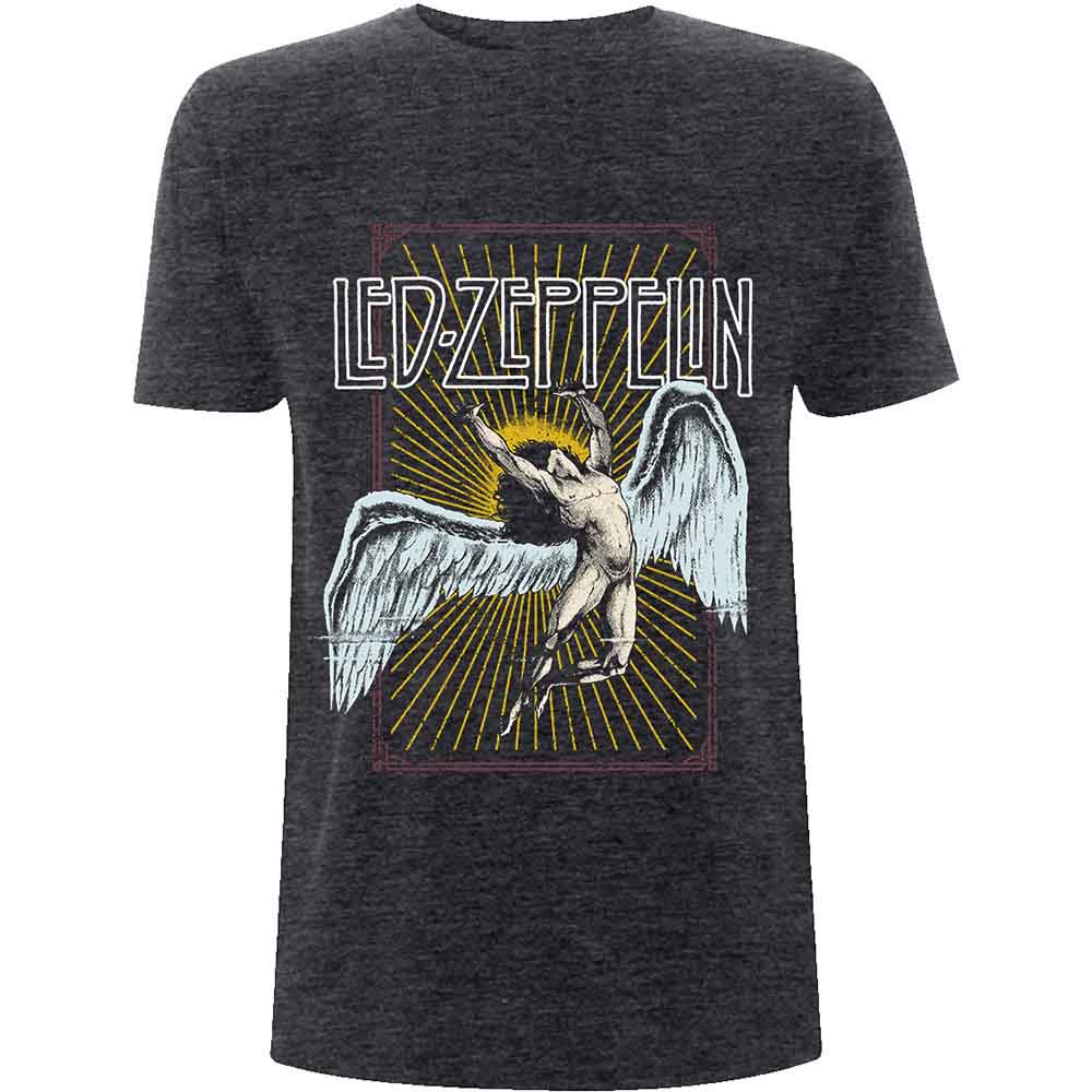 Led Zeppelin Unisex T-Shirt: Icarus (Dark Heather Grey)