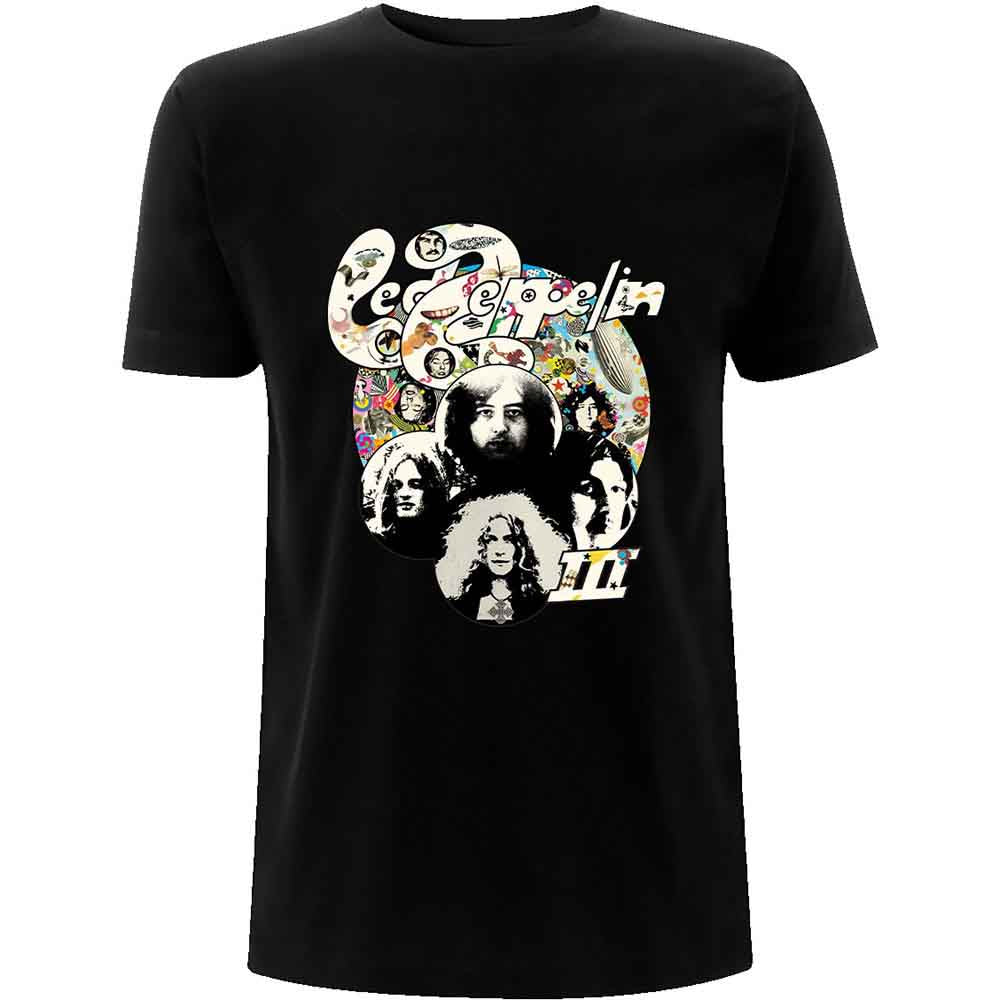 Led Zeppelin Unisex T-Shirt: Photo III (Black)