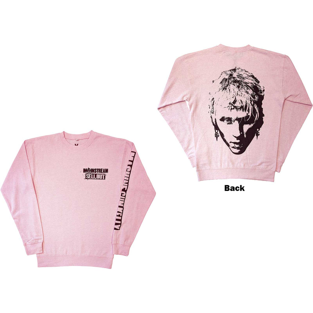 Pink Face (Back & Sleeve Print) Unisex Sweatshirt | Machine Gun Kelly