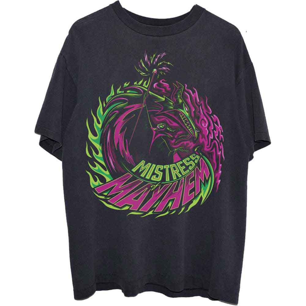 Disney Unisex T-Shirt: Maleficent Sleeping Beauty Maleficent Mistress of Mayhem (Black)