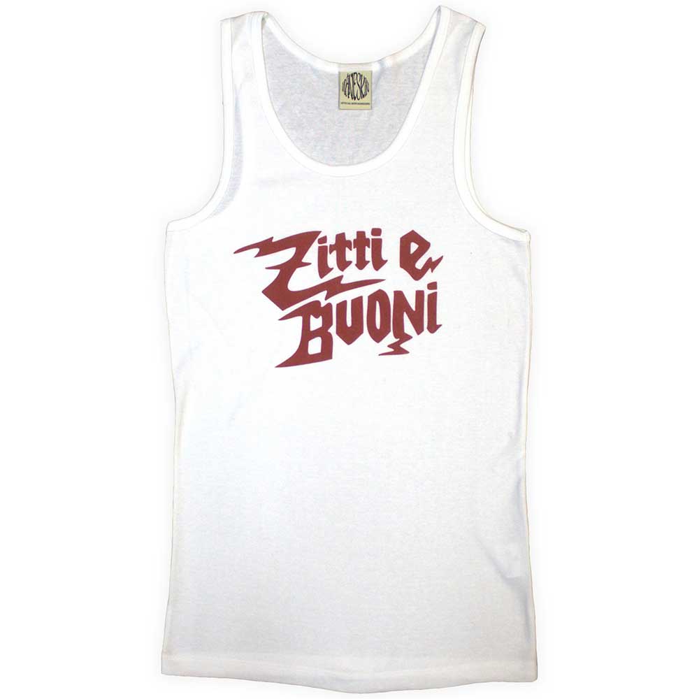 Maneskin Unisex Vest T-Shirt: Zitti e Buoni (White) (Ex-Tour)