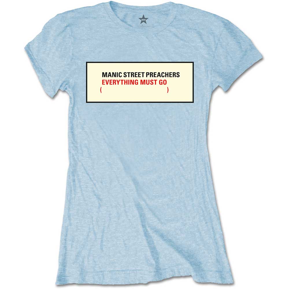 Everything Must Go Ladies T-Shirt | Manic Street Preachers