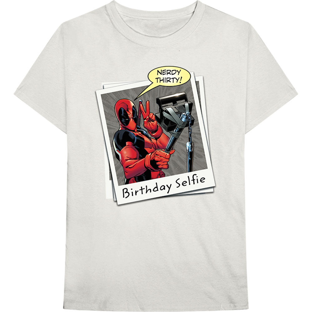 Deadpool Birthday Selfie Unisex T-Shirt | Marvel