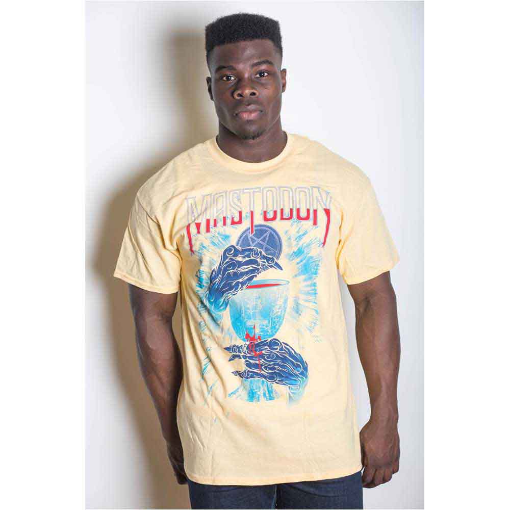 Mastodon Unisex T-Shirt: Unholy Ceremony (Yellow)