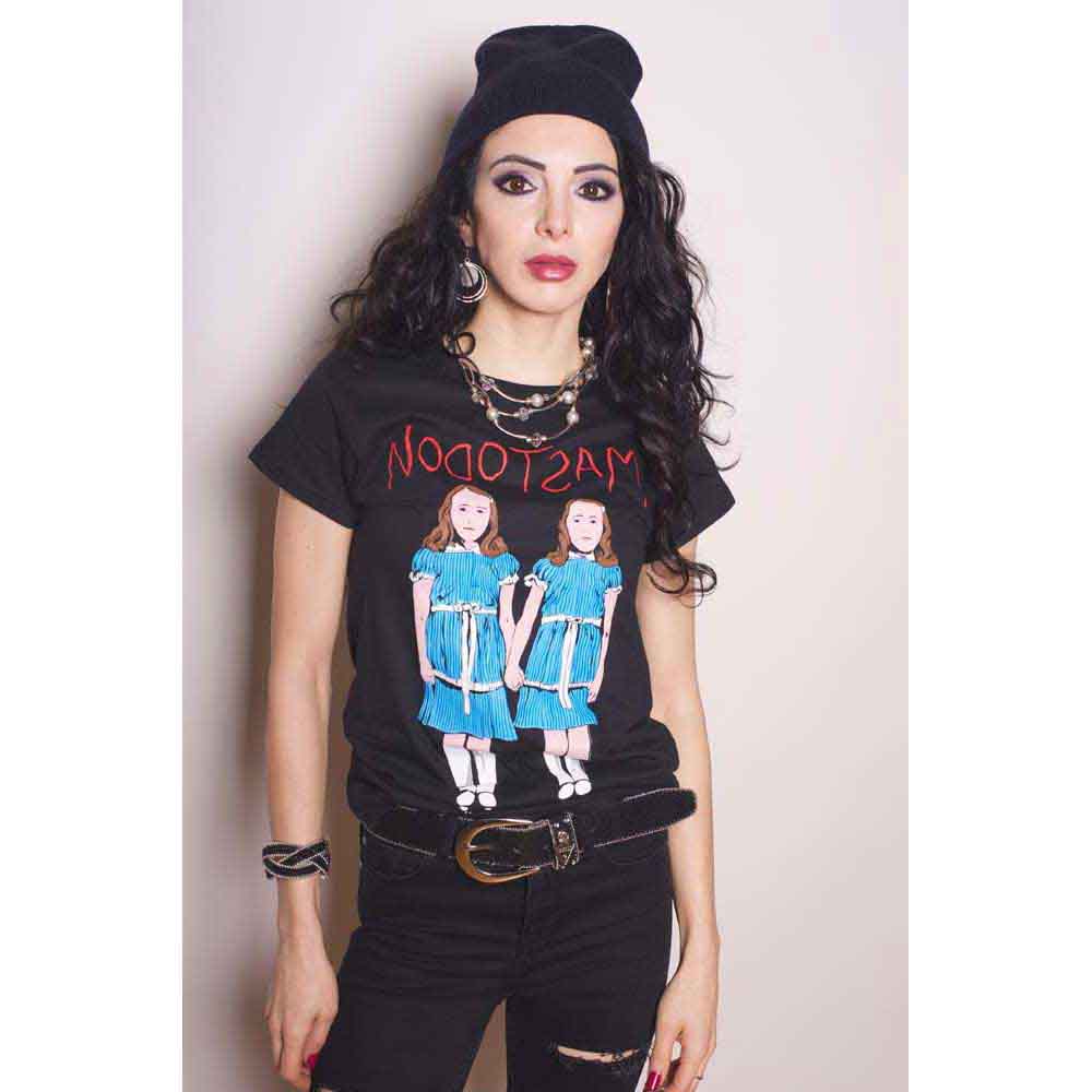 Mastodon Ladies T-Shirt: Twins (Black)