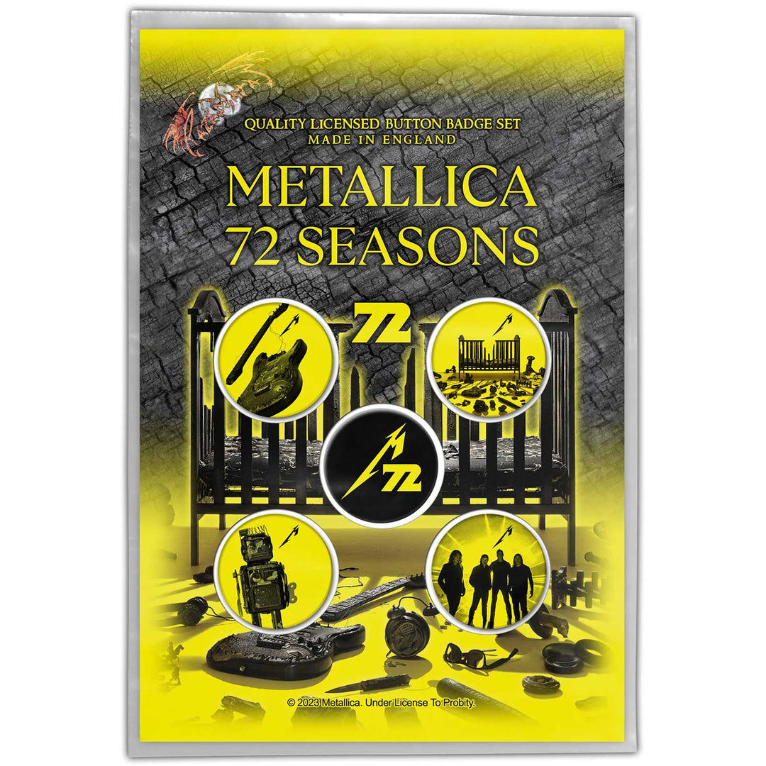 72 Seasons Button Badge Pack | Metallica