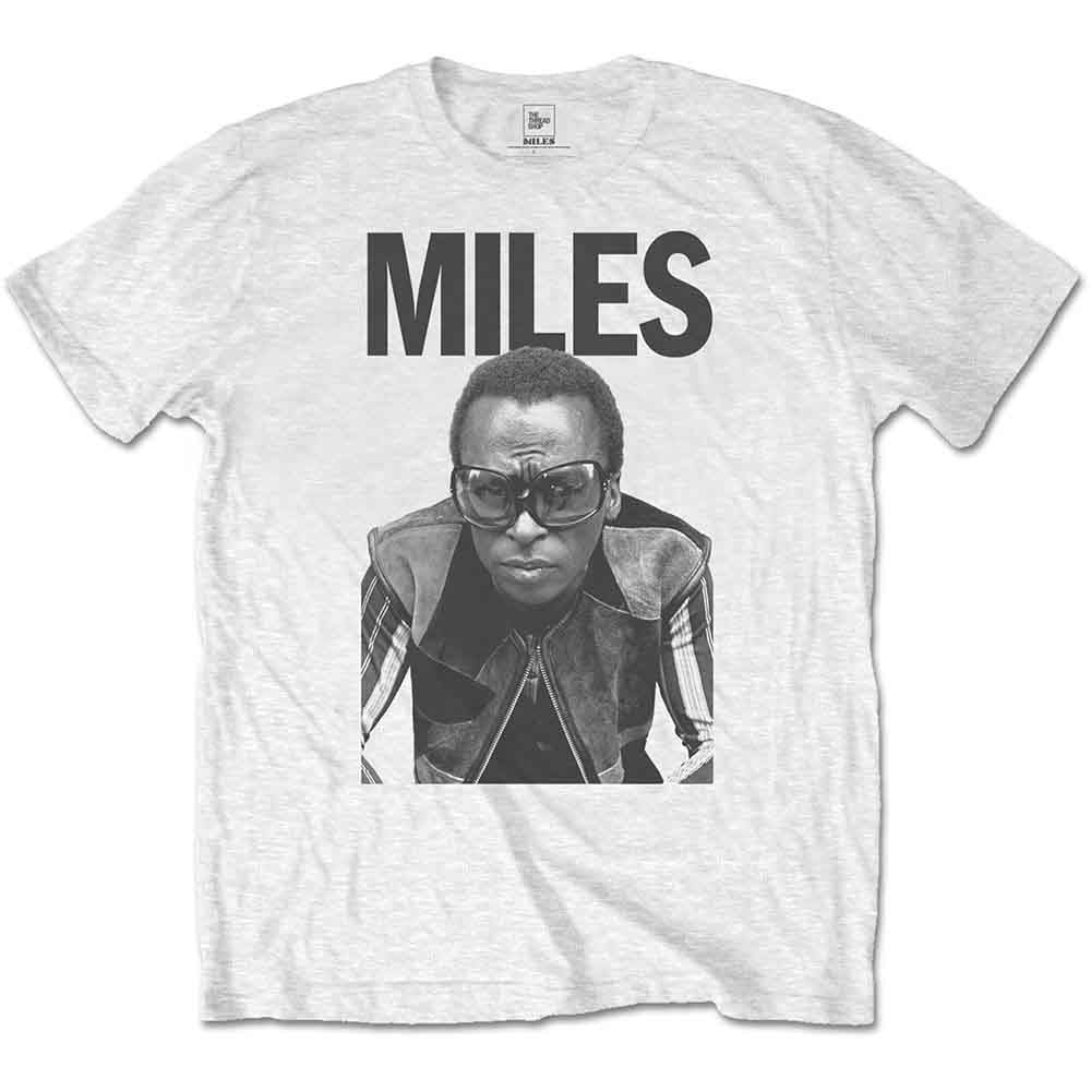 Miles Davis Unisex T-Shirt: Miles (White)